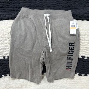 Tommy Hilfiger Gray Athletic Lounge Shorts with Logo